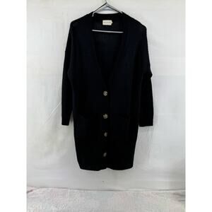 Dreamer women’s M black cardigan button sweater